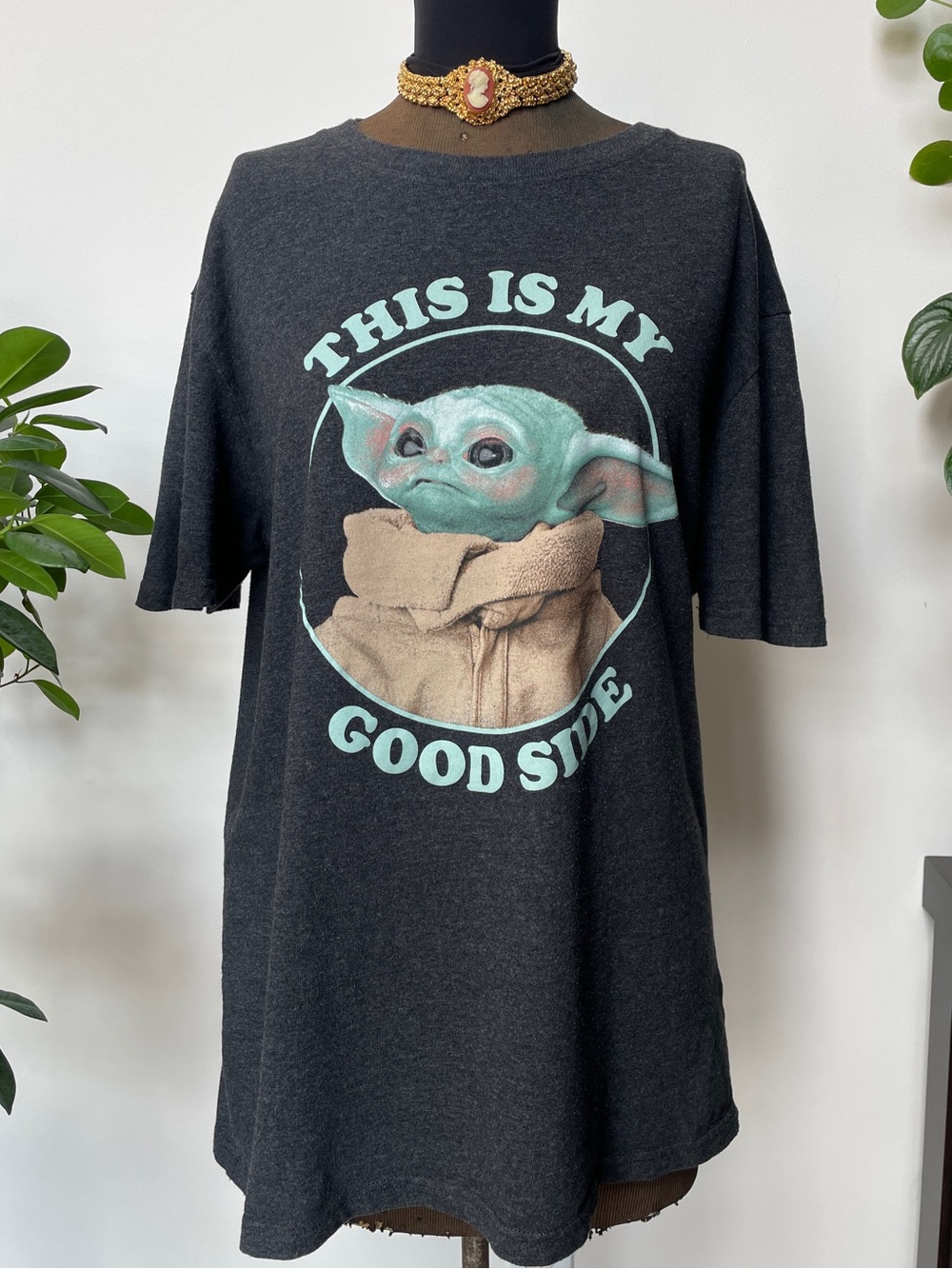 Star Wars Charcoal Gray Graphic Tee with White Logo